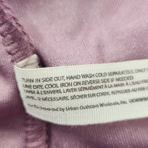 Free People Intimately Velvet Baby Tee Womens XS Pink Crew Neck Short Sleeve Top - Picture 7 of 10